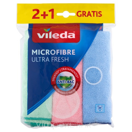 Vileda Ultra Fresh mikroszálas törlőkendő 3db Delfinbúvár