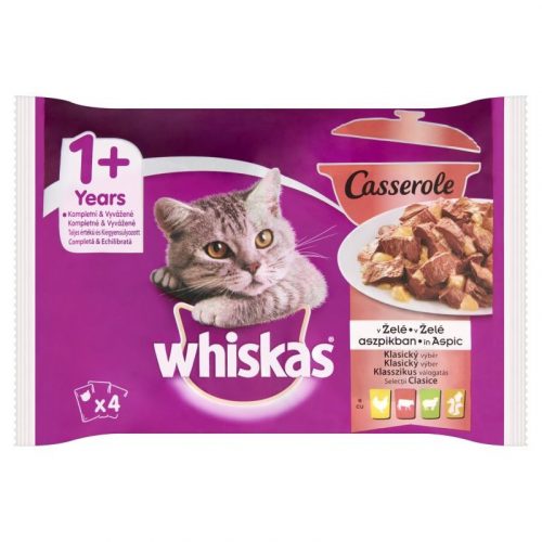 Whiskas alutasak 4-pack Pure Delight Marha Baromfi  aszpikban  4x85g Multipack