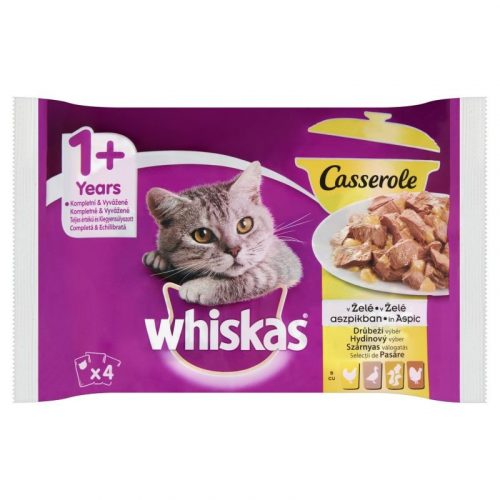 Whiskas alutasak 4-pack Pure Delight Baromfi aszpikban  4x85g Multipack