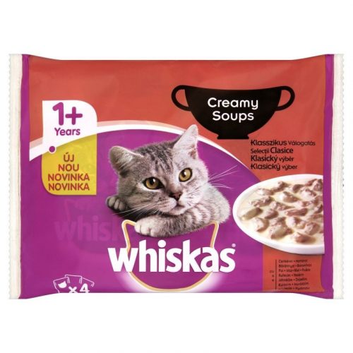 Whiskas alutasak 4-pack Tasty Mix Krémes kreációk  4x85g Multipack