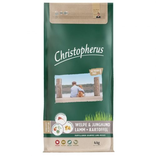 Christopherus Dog Puppy & Junior Grainfree Bárány és burgonya 12kg