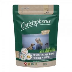   Christopherus Dog Adult Grain Free Pisztráng és rovar Small & medium 750g