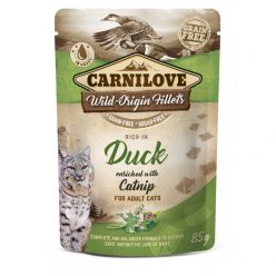   Carnilove Cat tasakos Duck with Catnip - Kacsa macskamentával 85g