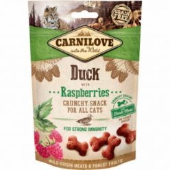   Carnilove Cat Crunchy Snack Duck & Raspberries- Kacsa Hússal és Málnával 50g