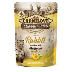   Carnilove Cat tasakos Rabbit with Marigold - Nyúl körömvirággal 85g