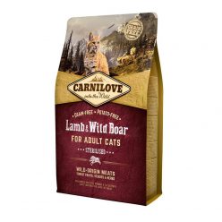   Carnilove Cat Adult Lamb & Wild Boar Sterilised- Bárány & vaddisznó Hússal 2kg