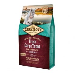   Carnilove Fresh Adult Cat Carp & Trout Sterilised - Ponty és Pisztráng Hússal 2kg