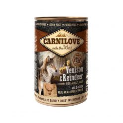   Carnilove Adult Venison & Reindeer Can- Vad és Rénszarvas Hússal Konzerv 400gr