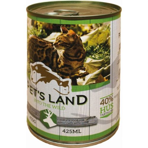 Pet s Land Cat Konzerv Vadhús répával 415g