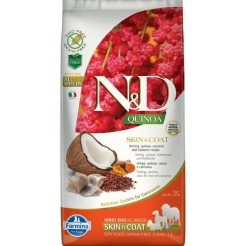 N&D Quinoa Dog Skin & Coat Hering 7kg