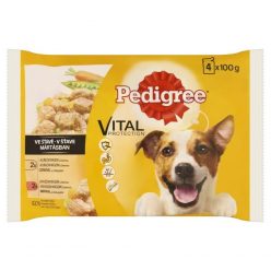   Pedigree Alutasakos 4-Pack Adult Csirke & zöldség, Marha & zöldség 100g Multipack