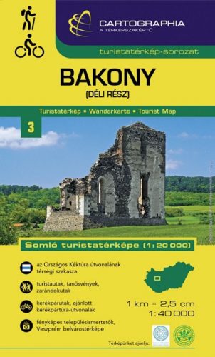 Bakony (déli rész) turistatérkép