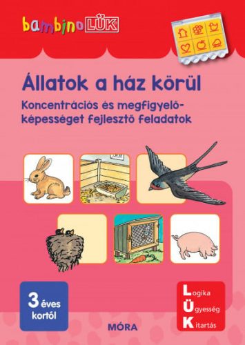 Állatok a ház körül - Koncentrációs és megfigyelőképességet fejlesztő feladatok