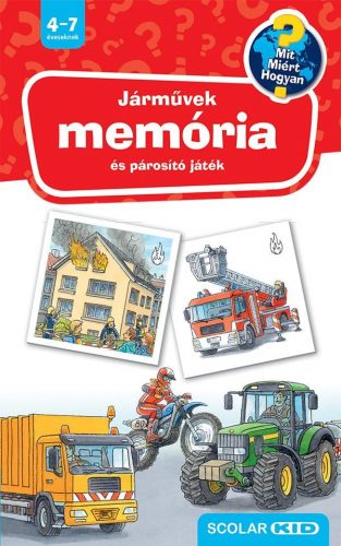 Járművek - Memória- és párosító játék