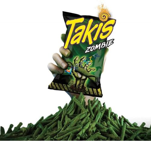 Takis Zombie habanero, uborka és lime ízű csípős chips 28g Szavatossági idő: 2025-01-15