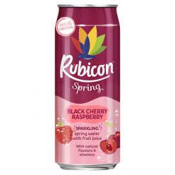   Rubicon Spring Black Cherry-Raspberry ízű szénsavas üdítő 330ml