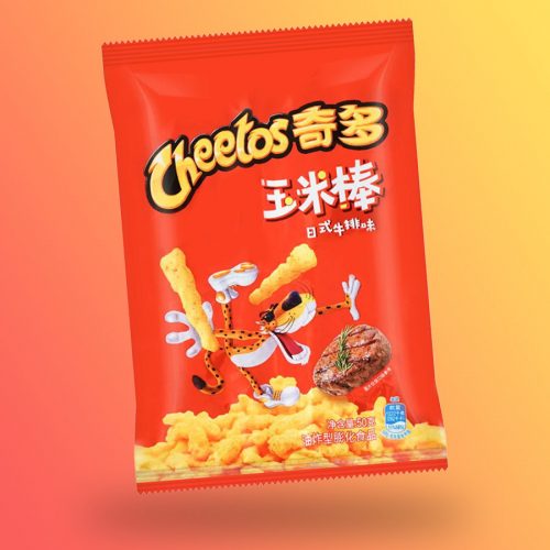 Cheetos Japán steak ízű chips 90g