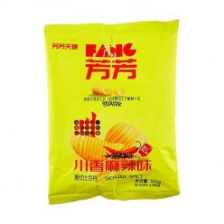   FangFang Potato Chips Sichuan spicy csípős fűszerezésű burgonyachips 116g