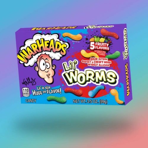 Warheads Lil Worms kukac formájú savanyú gumicukor 99g