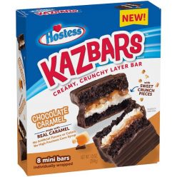   Hostess Kazbars Chocolate Caramel karamellás csokis sütemény 284g Szavatossági idő: 2025-01-31