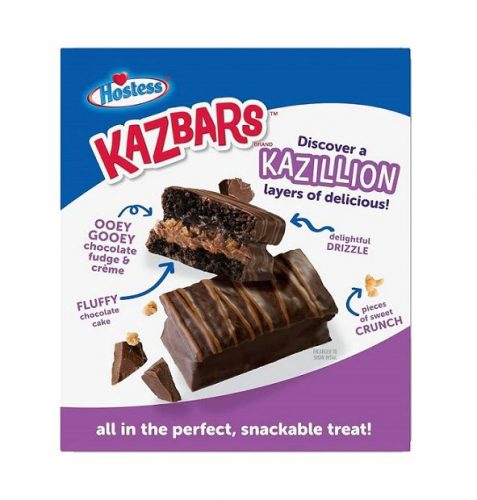 Hostess Kazbars Triple Chocolate tripla csokis sütemény 288g Szavatossági idő: 2025-01-31