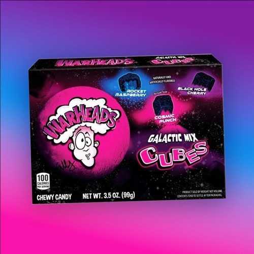 Warheads Galactic Mix Cubes savanyú gumicukor 99g