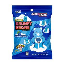   Warheads Sour Grumpy Bears Blue Raspberry málna ízű savanyú gumicukor 127g