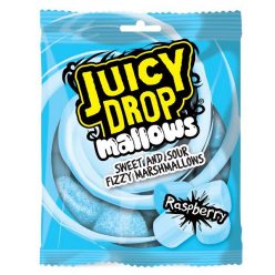   Bazooka Juicy Drop Raspberry Mallows málna ízű mályvacukor 100g