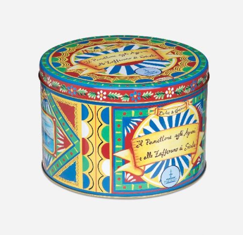 Dolce&Gabbana Panettone Agruni citrusfélékkel és szicíliai sáfránnyal ízesített sütemény 500g