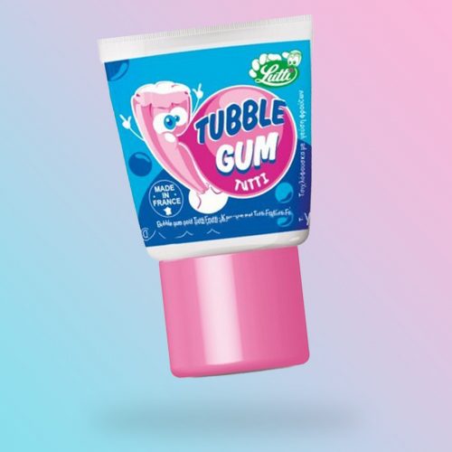 Lutti Tubble Gum tutti frutti ízű tubusos rágógumi 35g