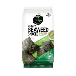   Bibigo Wasabi flavor crispy seaweed wasabi ízű hínár snack 5g Szavatossági idő: 2025-04-22