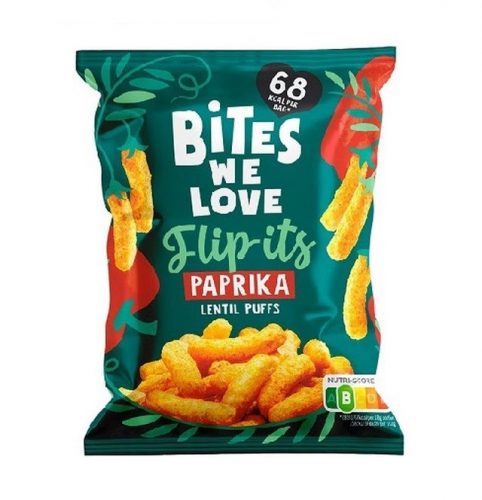 Bites We Love vegán paprikás lencse chips BIO 18g Szavatossági idő: 2025-03-27