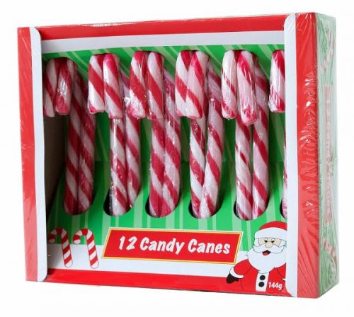 Candy Canes Strawberry epres cukorpálca nyalóka csomag 12db 144g