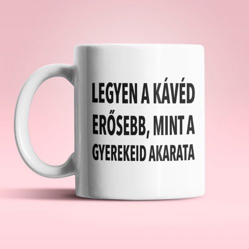 Erősebb kávé fehér bögre