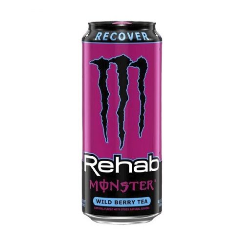 Monster Energy Wild Berry Tea Rehab erdei bogyós ízű energiaital 458ml