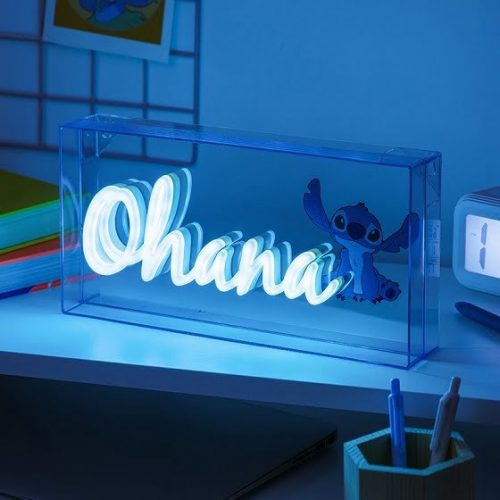 Lilo és Stitch Ohana felíratú hangulatvilágítás