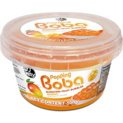   JWAY Popping Boba Bursting Fruit Bubbles Mango ízű Boba gyöngy 500g