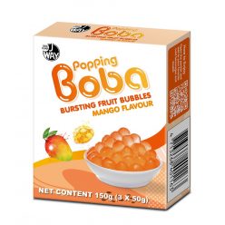   JWAY Popping Boba Bursting Fruit Bubbles Mango ízű Boba gyöngy 150g