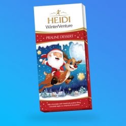   Heidi Winterventure praline dessert karácsonyi praliné csokoládé 90g