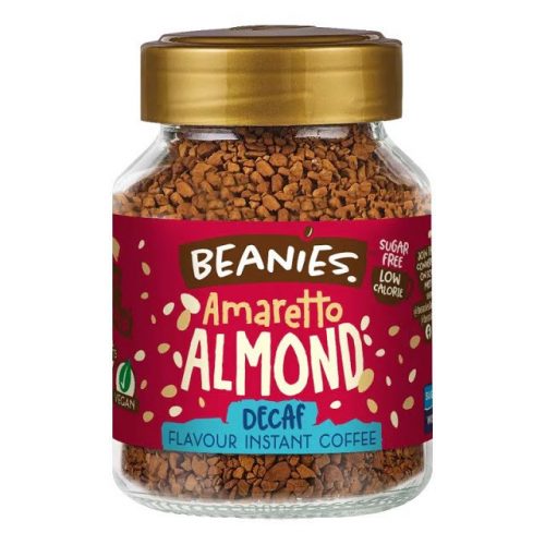 Beanies Amaretto Almond mandula ízű koffeinmentes instant kávé 50g