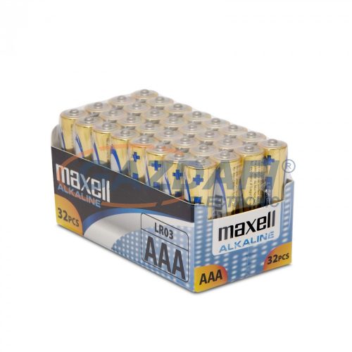 MAXELL ceruza elem AAA 1,5V LR03 32db/csomag (nem bontható)