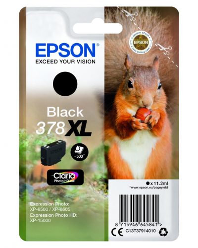 Epson T3791 Tintapatron Black 11,2ml No.378XL