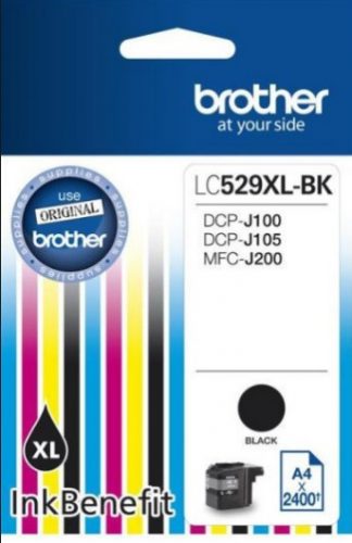 Brother LC529XLBK Tintapatron Black 48,2 ml 2.400 oldal kapacitás