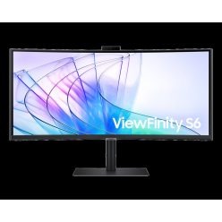   SAMSUNG 34" LS34C652VAUXEN ViewFinity S6 S65VC UWQHD VA 21:9 5ms ívelt ultrawide monitor