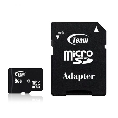 TeamGroup 8GB microSDHC Class 10 + adapterrel