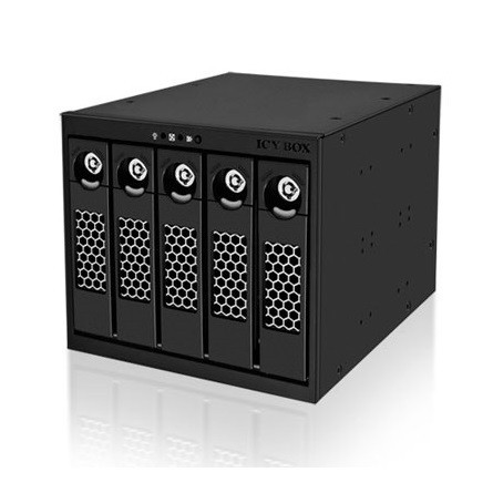 Raidsonic IcyBox IB-555SSK 5xSATA/SAS 3.5" HDD Black