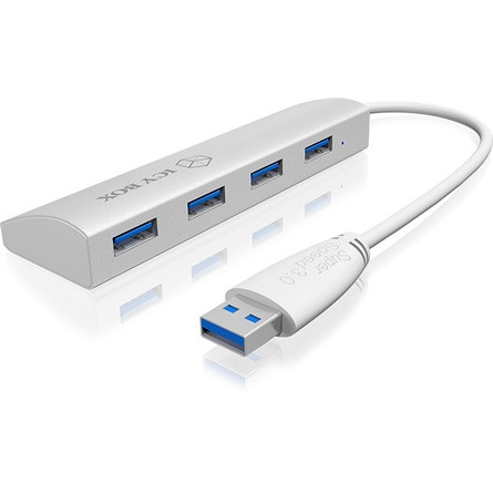 Raidsonic IB-AC6401 4port USB3.0 hub White