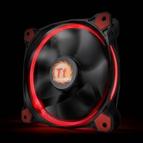 Thermaltake CL-F038-PL12RE-A Riing 12cm Cooler Black/Red LED