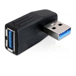 DeLock Adapter USB 3.0 male-female angled 90° horizontal