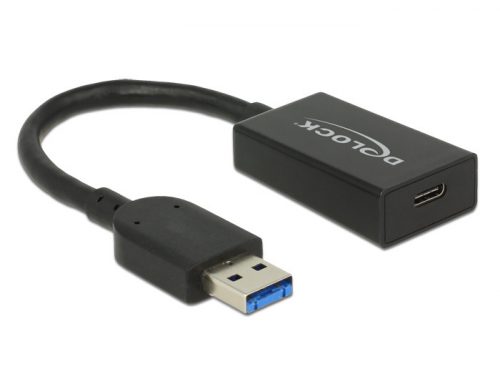 DeLock Converter USB 3.1 Gen 2 Type-A male > USB Type-C female Active 15cm Black